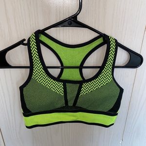 Neon sports bra